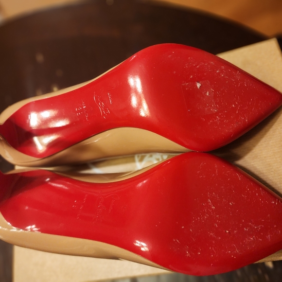 Christian Louboutin Pigalle Follies 85 patent Nude size 39 - Picture 3 of 7